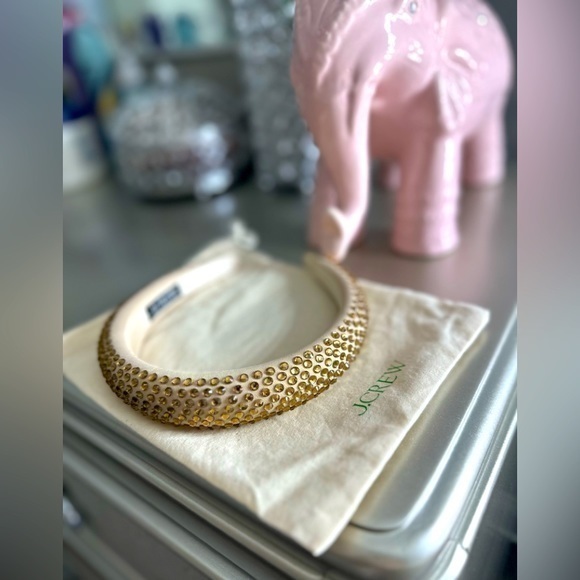 J. Crew Gold Rhinestone Headband - Picture 1 of 4